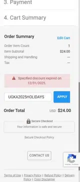InkSoft coupon verification screenshot