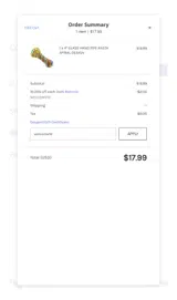 Inline Vape coupon verification screenshot