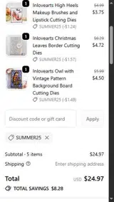 summer25 coupon verification screenshot