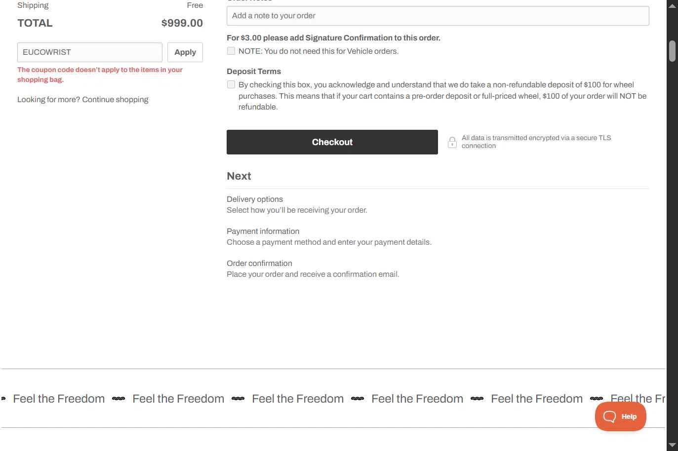 InMotion checkout page showing InMotion coupon code box | Screenshot taken by SimplyCodes community member on Dec 11, 2025