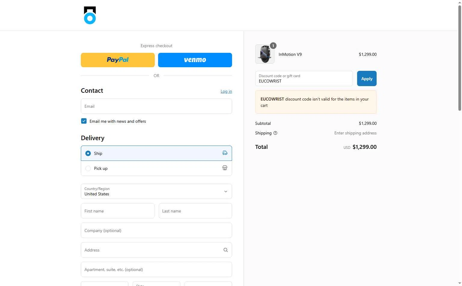 InMotion checkout page showing InMotion coupon code box | Screenshot taken by SimplyCodes community member on Sep 1, 2025