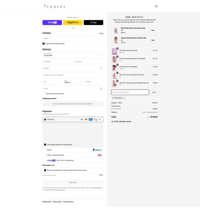 In My Jammers checkout page showing In My Jammers discount code box | Screenshot taken by SimplyCodes community member on May 17, 2025
