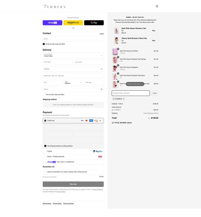 In My Jammers checkout page showing In My Jammers discount code box | Screenshot taken by SimplyCodes community member on May 17, 2025