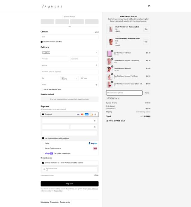 In My Jammers checkout page showing In My Jammers discount code box | Screenshot taken by SimplyCodes community member on May 6, 2025