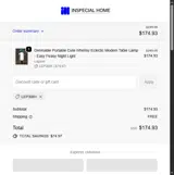 Inspecial Home coupon verification screenshot