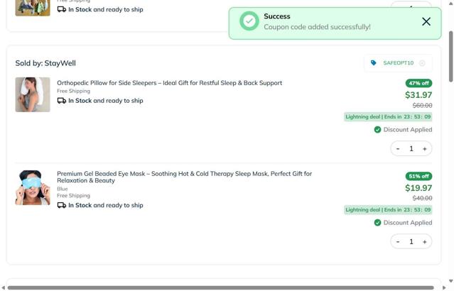 Inspire Uplift checkout page showing Inspire Uplift coupon code box | Screenshot taken by SimplyCodes community member on May 2, 2025
