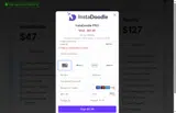 InstaDoodle coupon verification screenshot