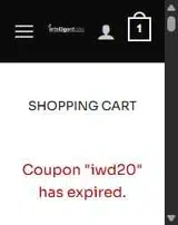 Intelligent Labs coupon verification screenshot