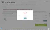 Interior HomeScapes coupon verification screenshot