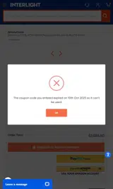 FLASH10 coupon verification screenshot