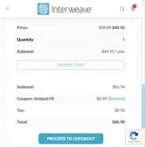 KNITPUB10 coupon verification screenshot