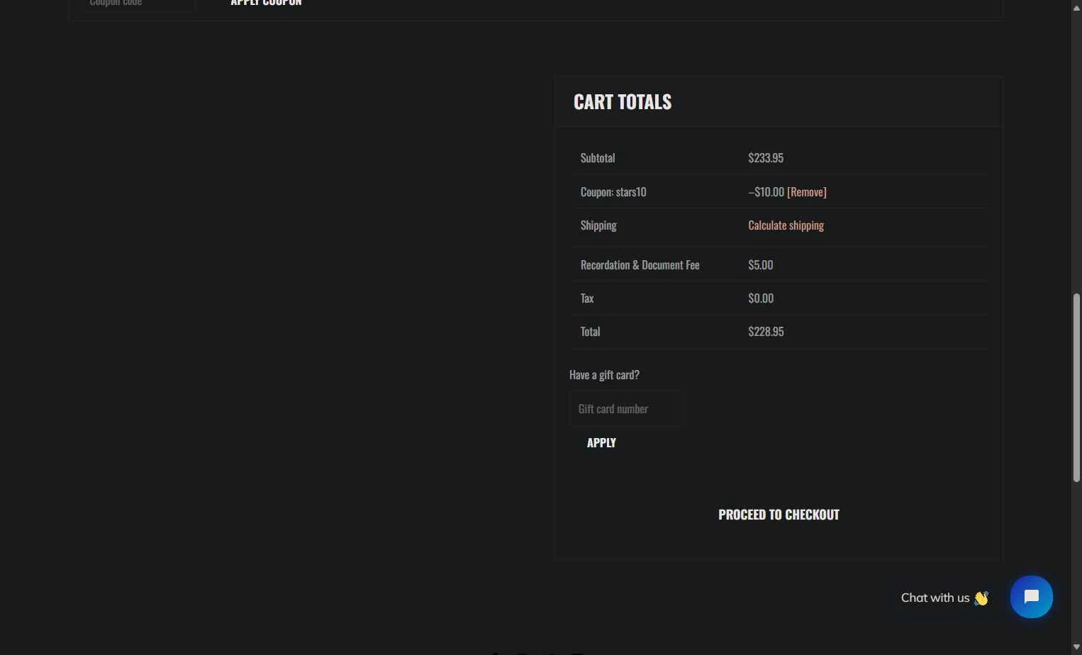 International Star Registry checkout page showing International Star Registry promo code box | Screenshot taken by SimplyCodes community member on Aug 5, 2025