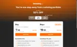 Investing Pro Plus coupon verification screenshot