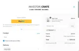 Investor Crate coupon verification screenshot