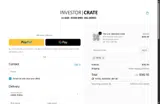 Investor Crate coupon verification screenshot