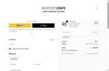 Investor Crate coupon verification screenshot
