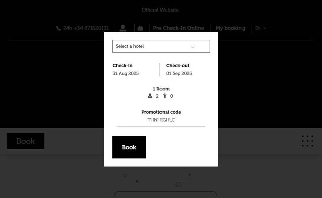 Invisa Hoteles checkout page showing Invisa Hoteles promo code box | Screenshot taken by SimplyCodes community member on Aug 31, 2025