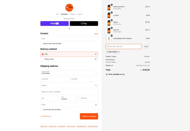 Invite Health checkout page showing Invite Health promo code box | Screenshot taken by SimplyCodes community member on Jun 18, 2025