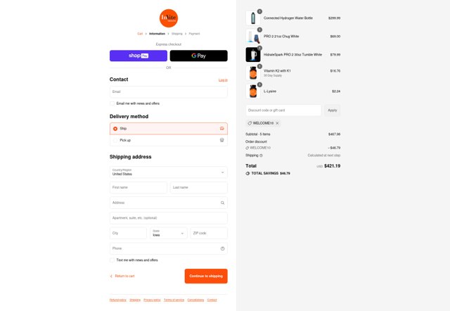 Invite Health checkout page showing Invite Health promo code box | Screenshot taken by SimplyCodes community member on Jul 27, 2025