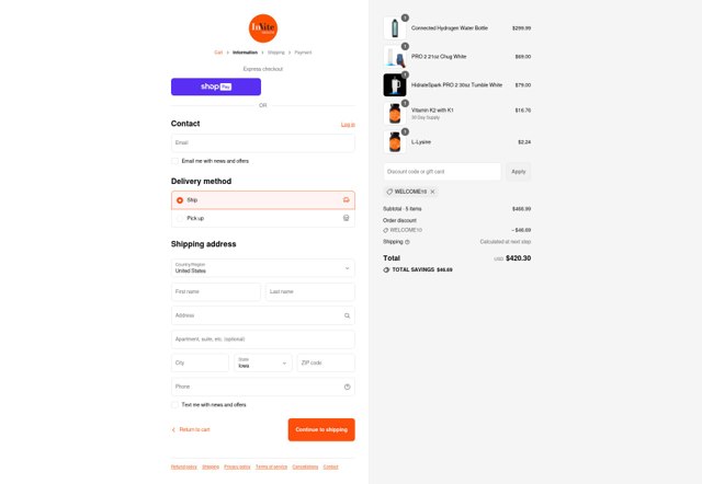 Invite Health checkout page showing Invite Health promo code box | Screenshot taken by SimplyCodes community member on Jul 31, 2025