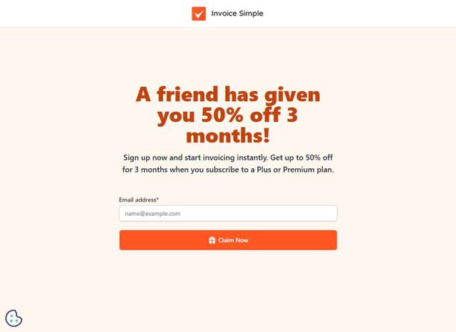 Invoice Simple checkout page showing Invoice Simple discount code box | Screenshot taken by SimplyCodes community member on Aug 10, 2025