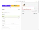 IN YOUR FACE SKINCARE coupon verification screenshot