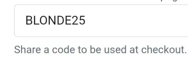 iota body discount code screenshot showing code BLONDE25 applied at iota body checkout page. Uploaded by SimplyCodes community member TreasureGenius2354 on Dec 23, 2025