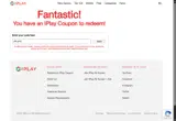 IPLAY5 coupon verification screenshot