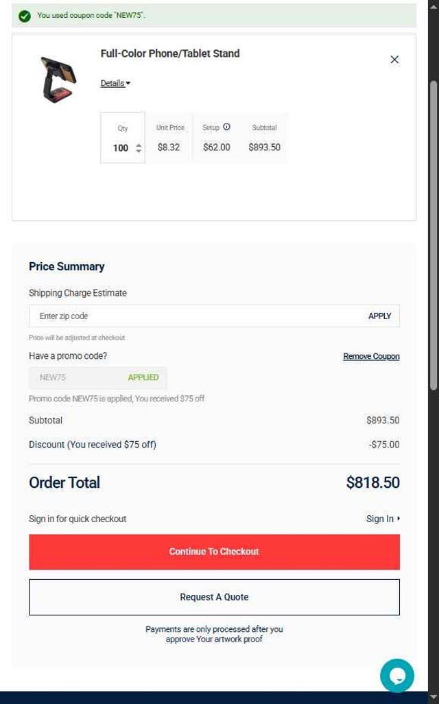 iPromo checkout page showing iPromo promo code box | Screenshot taken by SimplyCodes community member on Jun 9, 2025