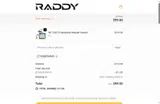 RADDYWAVE coupon verification screenshot