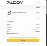 RADDYFUN coupon verification screenshot