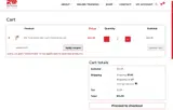 WELCOME10 coupon verification screenshot
