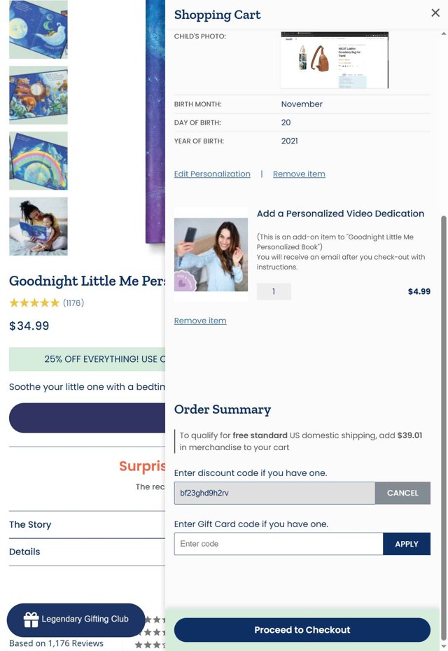 ISeeMe checkout page showing ISeeMe discount code box | Screenshot taken by SimplyCodes community member on Aug 26, 2025