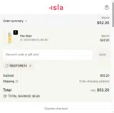 RESTORE10 coupon verification screenshot