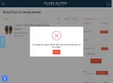 Island Slipper coupon verification screenshot