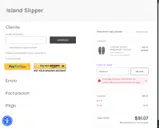 Island Slipper coupon verification screenshot