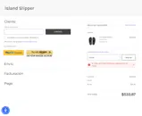 Island Slipper coupon verification screenshot