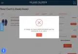 Island Slipper coupon verification screenshot