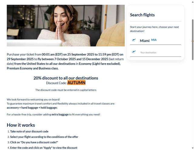 ITA Airways US checkout page showing ITA Airways US promo code box | Screenshot taken by SimplyCodes community member on Oct 6, 2025