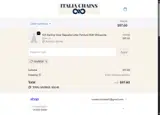 Italia Chains coupon verification screenshot
