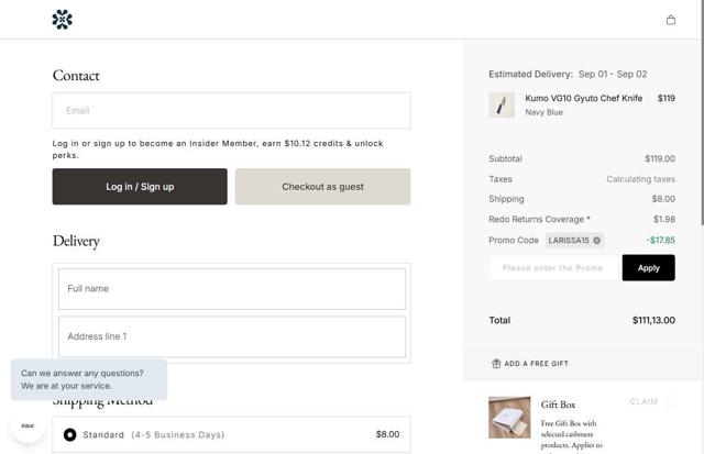 Italic checkout page showing Italic promo code box | Screenshot taken by SimplyCodes community member on Aug 28, 2025