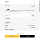 ITalkPet coupon verification screenshot