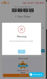 CL5 coupon verification screenshot