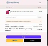 Itsa Girl Thing coupon verification screenshot