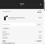 20off coupon verification screenshot