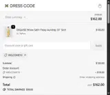 WELCOME10 coupon verification screenshot