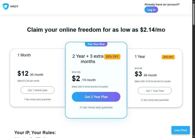 Ivacy VPN checkout page showing Ivacy VPN promo code box | Screenshot taken by SimplyCodes community member on May 3, 2025