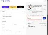 Ivy Beauty coupon verification screenshot