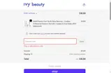 Ivy Beauty coupon verification screenshot
