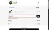 Jack Botanicals coupon verification screenshot